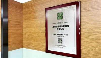 BioEngine Was Selected As The 2019 Shanghai NEW SPECIALIZED Small And Medium-...
